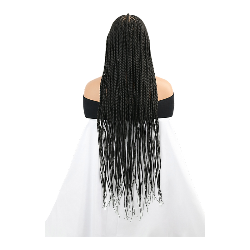 13X8 Lace Front Cornrow Braided Wigs for Women Box Braided Wig with Baby Hair Cornrows Box Braids wigs Black Braid Hair Wigs 36Inch