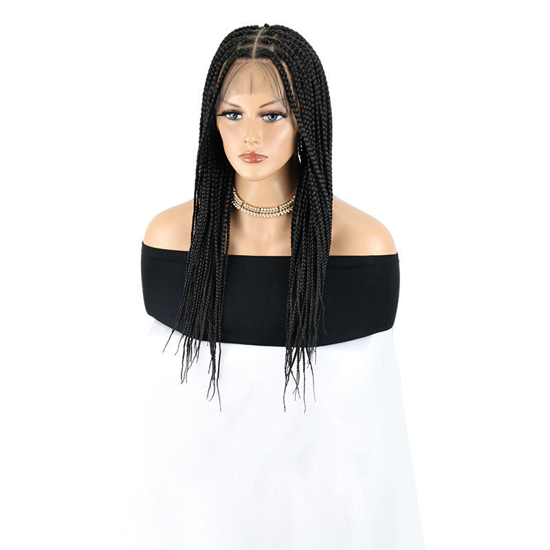 13x8 HD Lace Front Box Braided Wigs for Women Knotless Braided Lace Wig With Baby Hair Full Lace Braiding Wig 24